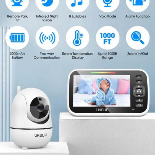 Baby Monitor with Camera and Audio