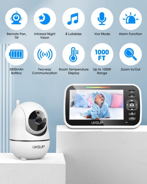 Baby Monitor with Camera and Audio