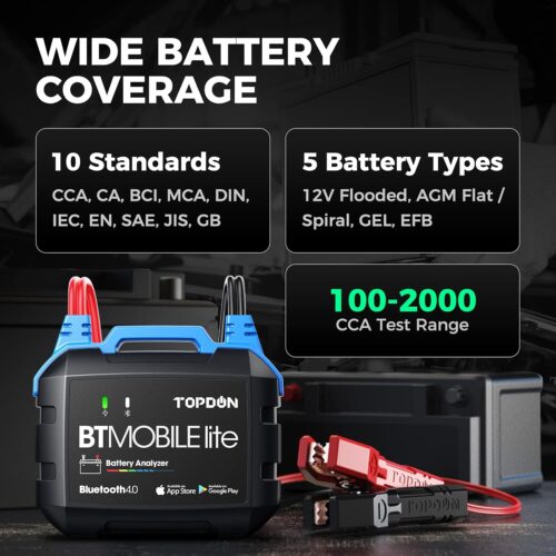 testing Range BT Battery tester lite