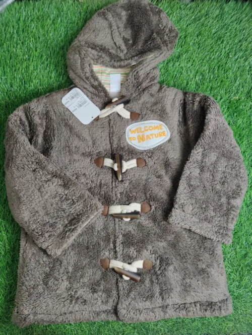 Baby Jacket Boy winter Season full sleeve Grey color velvet made