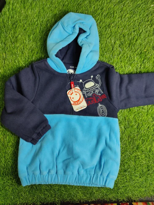 Baby Jacket Boy winter Season full sleeve dark blue and light blue