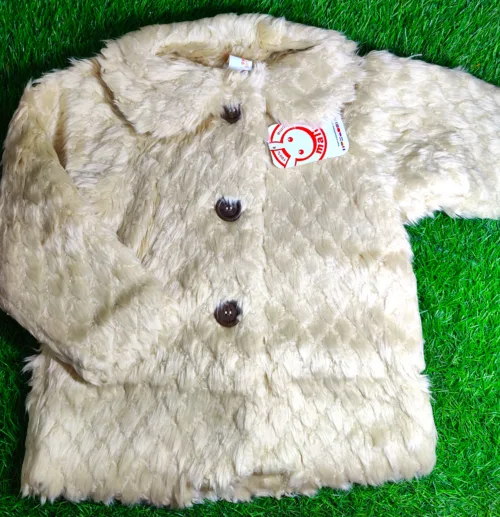 Baby Jacket Girls winter Season full sleeve Brown Fur Jacket