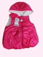 Baby Jacket baby Girl winter full sleeve pink with white dots