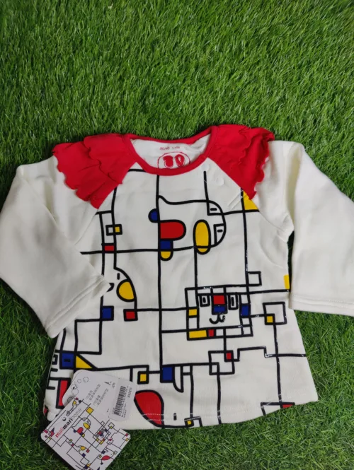 Baby Jacket girl Winter full sleeve white with red color 3 color design
