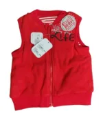 Baby Jacket unisex Winter Season sleeve less red