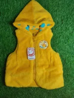 Baby Jacket unisex Winter Season sleeve less yellow