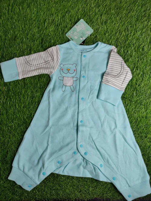 Baby Romper Baby Boy Mid Season full sleeve light blue
