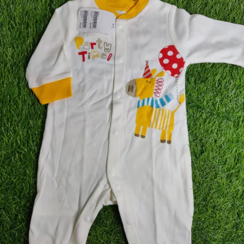 Baby Boy Romper Summer Season full saleev white yellow zebra party