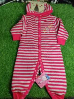 Baby Romper Baby Boy Winter Season full sleeve red horizontal lining with dark red lining