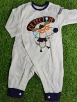 Baby Romper Baby Boy summer Season full saleev white blue saleev detective
