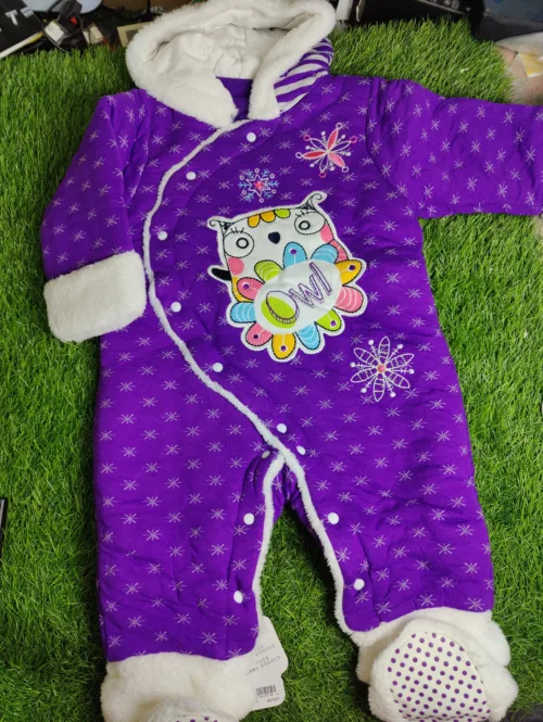 Baby Romper Baby Girl Winter Purple