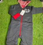 Baby Romper Boy winter full sleeve black red linings