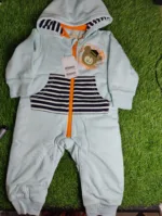 Baby Romper baby Boy winter full sleeve light blue orange lining hoodie