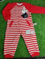 Baby Romper baby boy Summer Full sleeve red lines with black cat