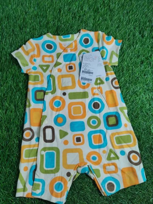 Baby Romper unisex summer half sleeve Geometer shapes