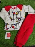 Baby Suite Girl winter Season full sleeve white shirt with red trousers