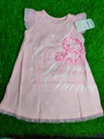 Baby shirt Girl summer half sleeve pink with net
