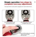Bi-Directional Torque Wrench Quick Release Car, Motorcycle & Bicycle Hand Tool Preset Adjustable with Smooth Handle Rotation bi directional