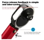 Bi-Directional Torque Wrench Quick Release Car, Motorcycle & Bicycle Hand Tool Preset Adjustable with Smooth Handle Rotation easy working