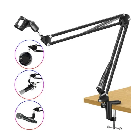 Professional Flexible Desktop Microphone Hanging Stand design multi attachments