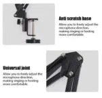 Professional Flexible Desktop Microphone Hanging Stand table attachment