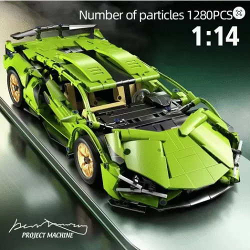 Racing Sport Car Model Building Blocks Supercar Puzzle Toys Gift