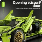 Racing Sport Car Model Building Blocks Supercar Puzzle Toys Gift Door opening