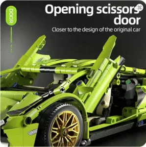 Racing Sport Car Model Building Blocks Supercar Puzzle Toys Gift Door opening