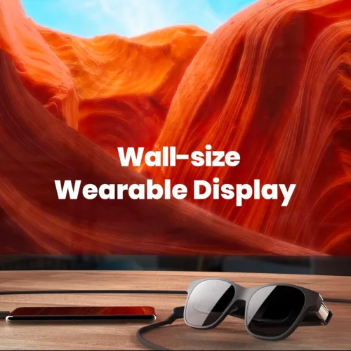 Smart Air Glasses Lightweight Sunglasses Design 1080p Virtual Big‑Screen, USB‑C-HDMI for Switch & iPhone XREAL (Nreal) Air NR‑7100RGL full dispaly