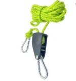 Tent Rope Tightener with Pulley Ratchet — Windproof Guyline Adjuster for Camping Tarps & Awnings main
