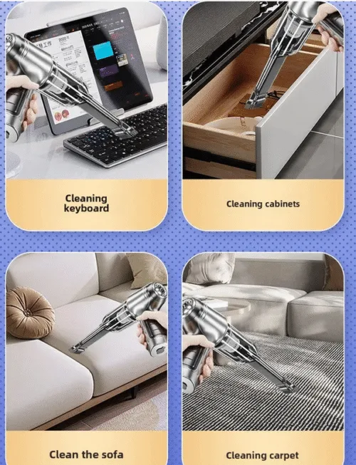 Wireless Handheld Car Vacuum Cleaner Car Accessory Rechargeable Device strong suction cleaning