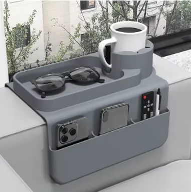 silicon couch cup holder tray