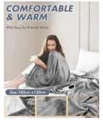 comfort and warm heated blanket