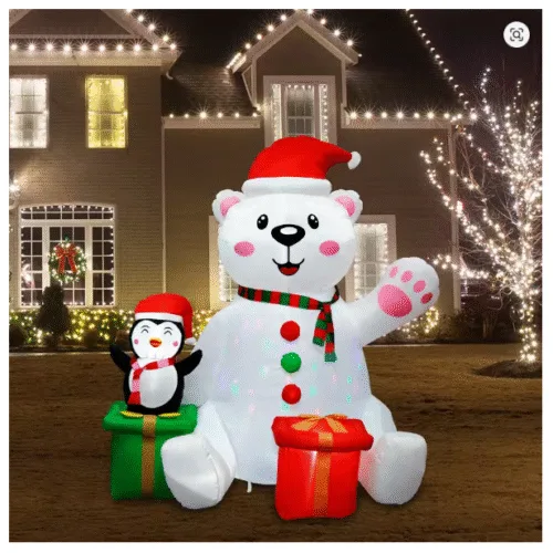 polar bear inflatable light