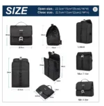 cycling front bag size