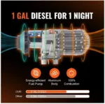 Electric Heater for Camping Alternative 5KW 12V All in One Diesel Heater with LCD & Remote efficiency