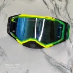 Yellow Green bike goggles