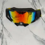 black with multishade glass goggles