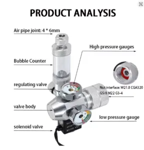 co2 pressure reducing valve