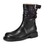 cow leather boots women