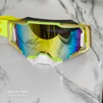 gold bike goggles