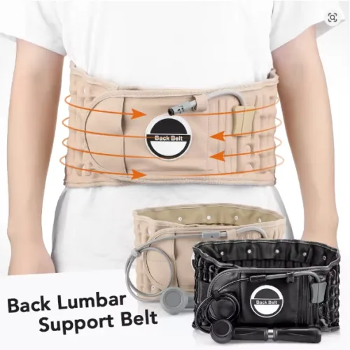 inflatable lumbar support belt