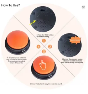 pet communication voice recording button