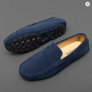 suede leather loafers