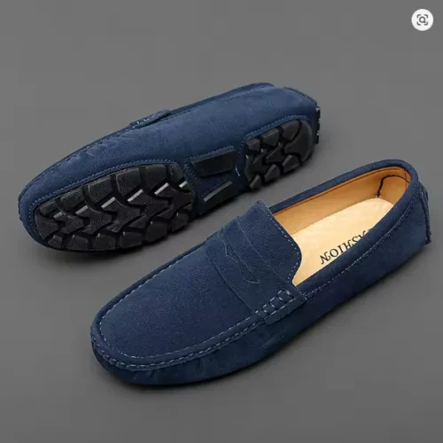 suede leather loafers