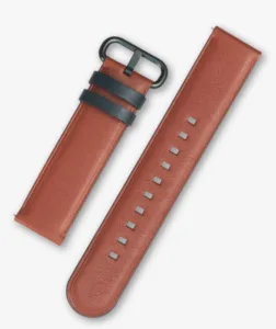 Brown and green smart watch strap