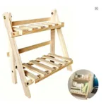 wooden desk organizer rack