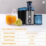 400W electric juicer