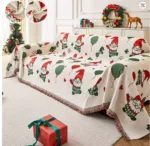Christmas sofa towel