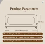 baby bed guard rail size